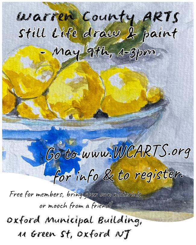 poster for May Still Life workshop